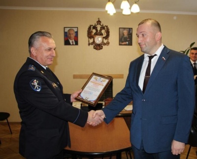 Руководитель фракции ЛДПР в Курском городском Собрании Томанов А.Ю. награжден УМВД России по Курской области